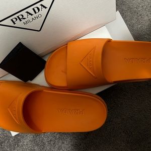 Prada Pool Slides . Size 38. Comes with original box